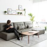 Arianne Leather Chaise Sofa