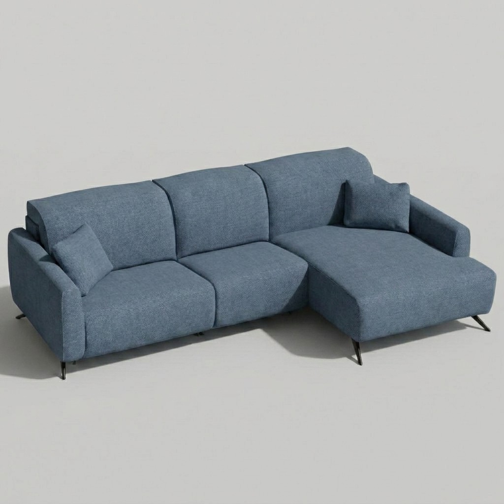 Baltia Chaise Sofa RHF Blue