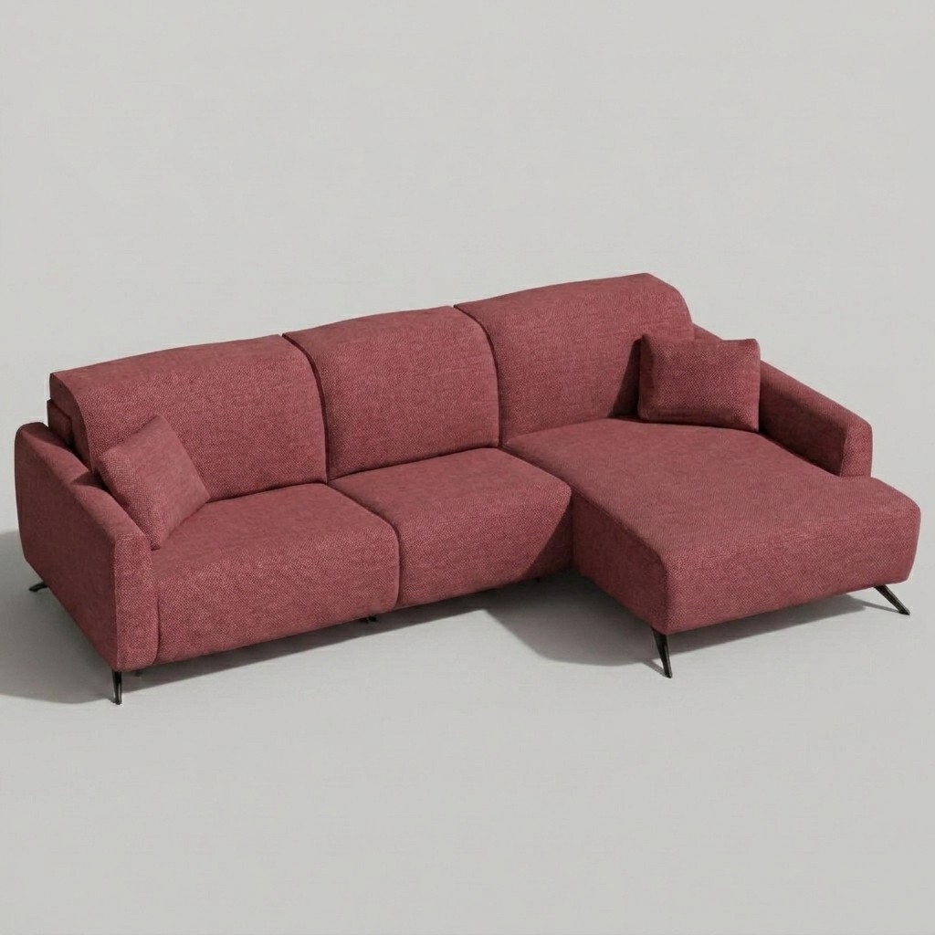 Baltia Chaise Sofa RHF Pink