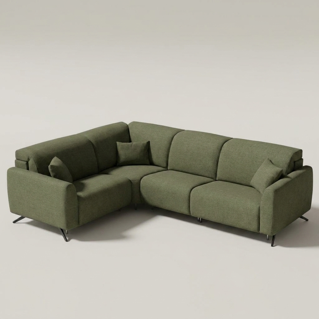 Baltia Corner Sofa RHF Green