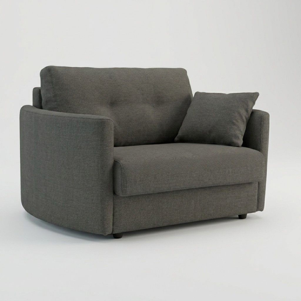 Bolero Curved Arm Armchair Bed Dark Tones