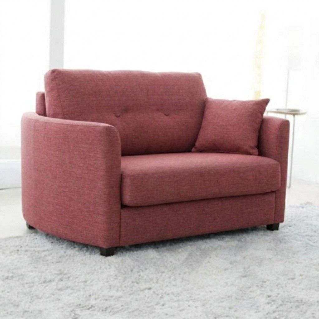 Bolero Curved Arm Armchair Bed Pink