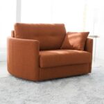 Bolero Curved Arm Chair bed Earthy