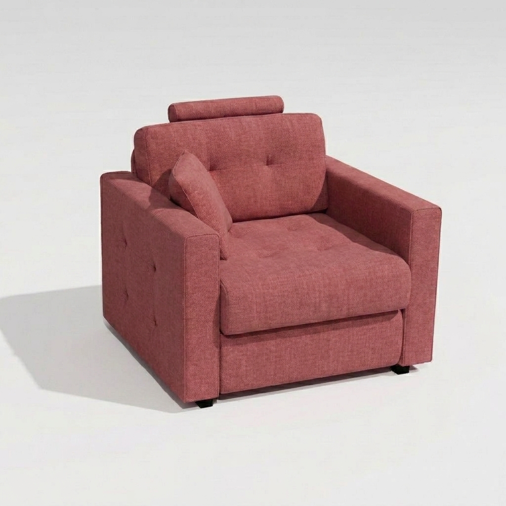Bolero Straight Arm Armchair Pink