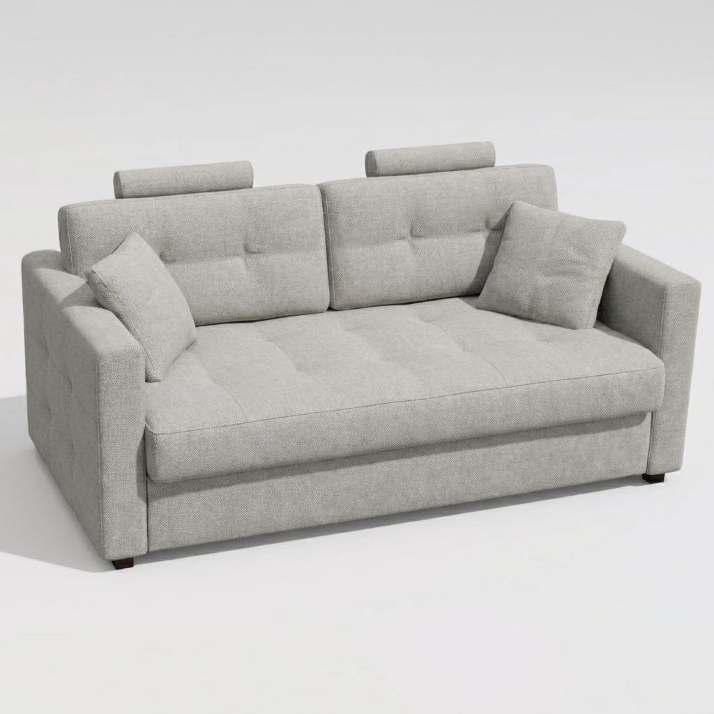 Bolero Straight Arm Sofa Bed Neutral