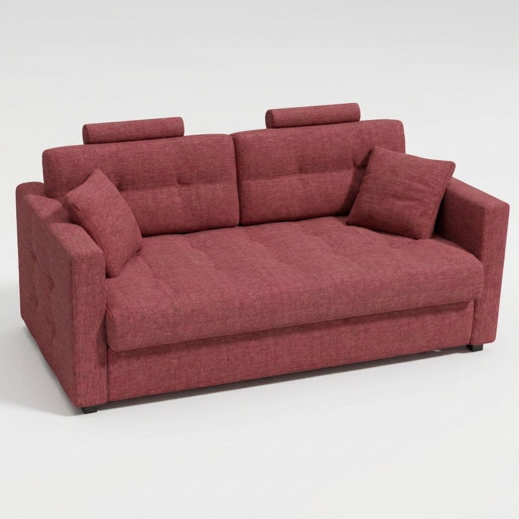 Bolero Straight Arm Sofabed Pink