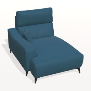 Axel Chaise Wave Arm Left