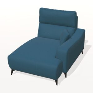 Axel Chaise Wave Arm Right