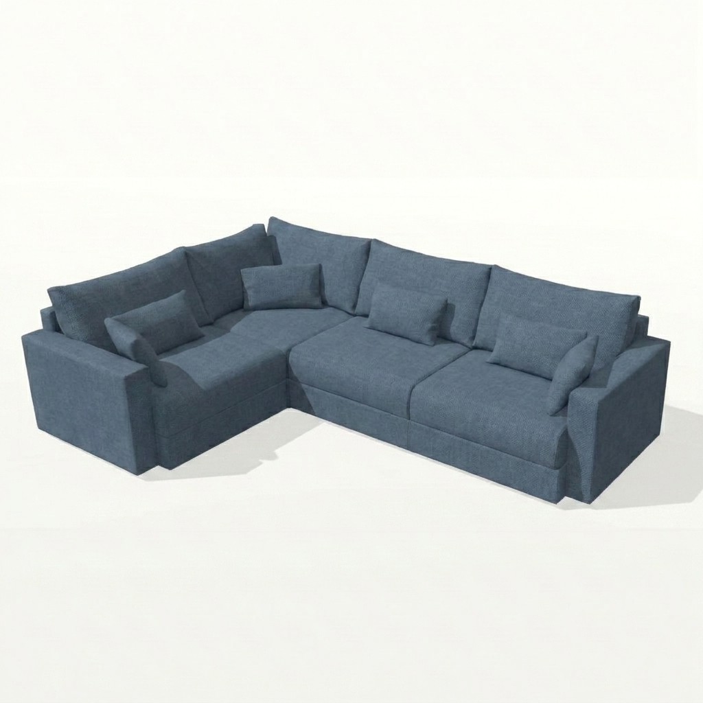 Hector Corner Sofa Blue RHF