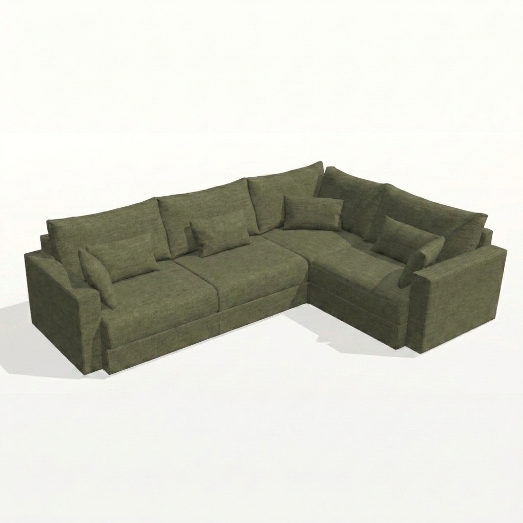 Hector Corner Sofa Green