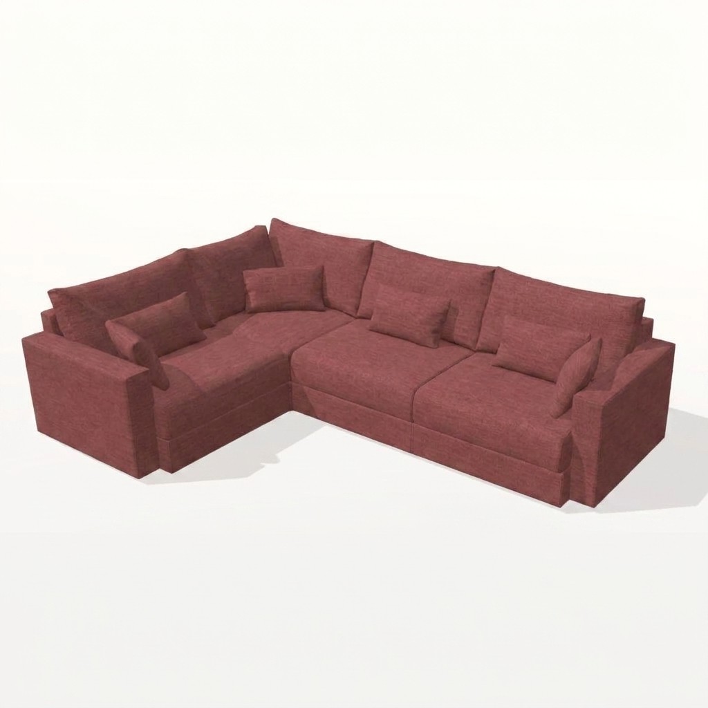Hector Corner Sofa Pink
