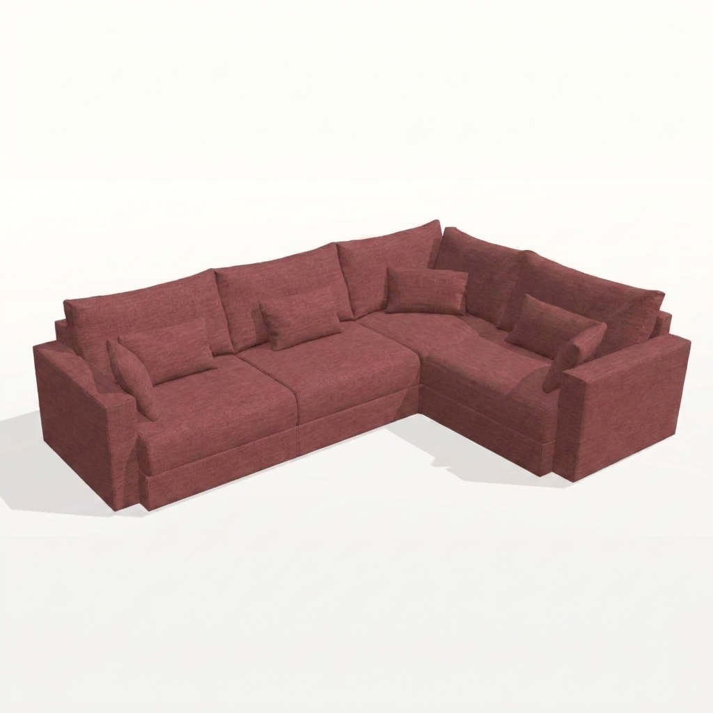 Hector Corner Sofa Pink