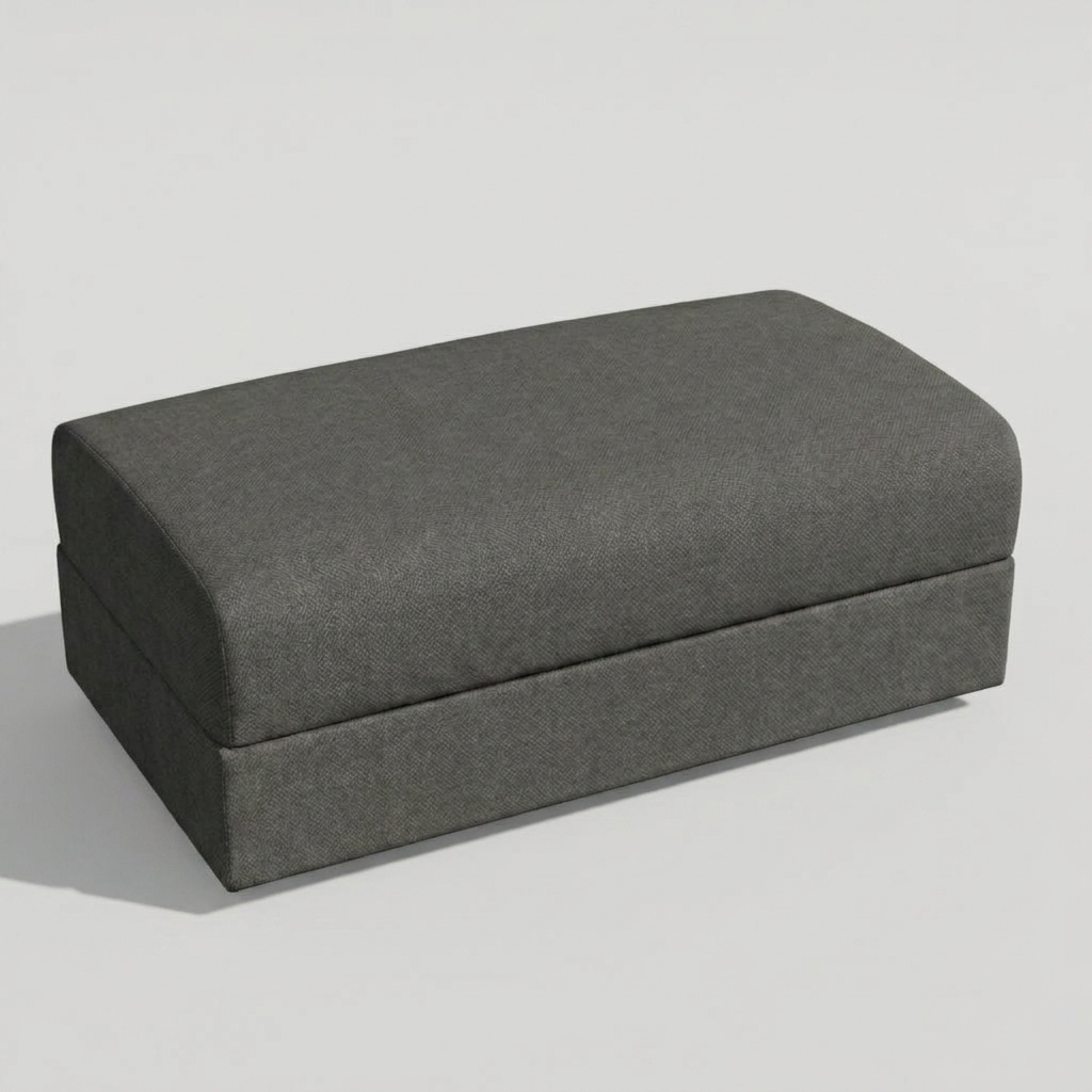 Hector Footstool Charcoal