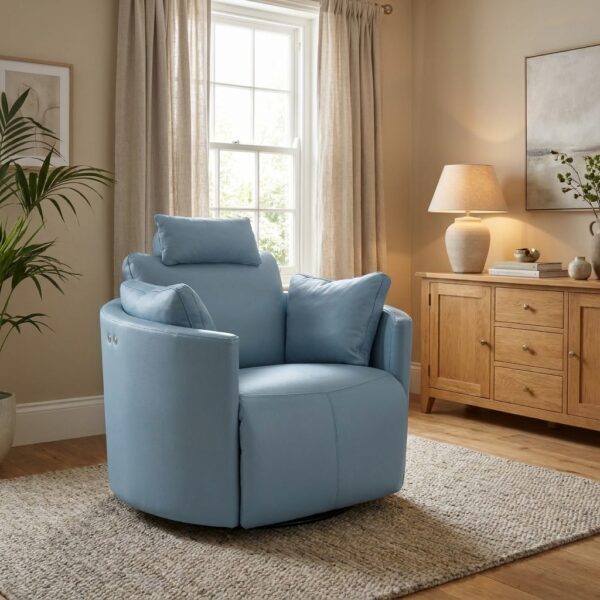 Moonrise Power Recliner Blue