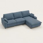 Selene Chaise Sofa Blue