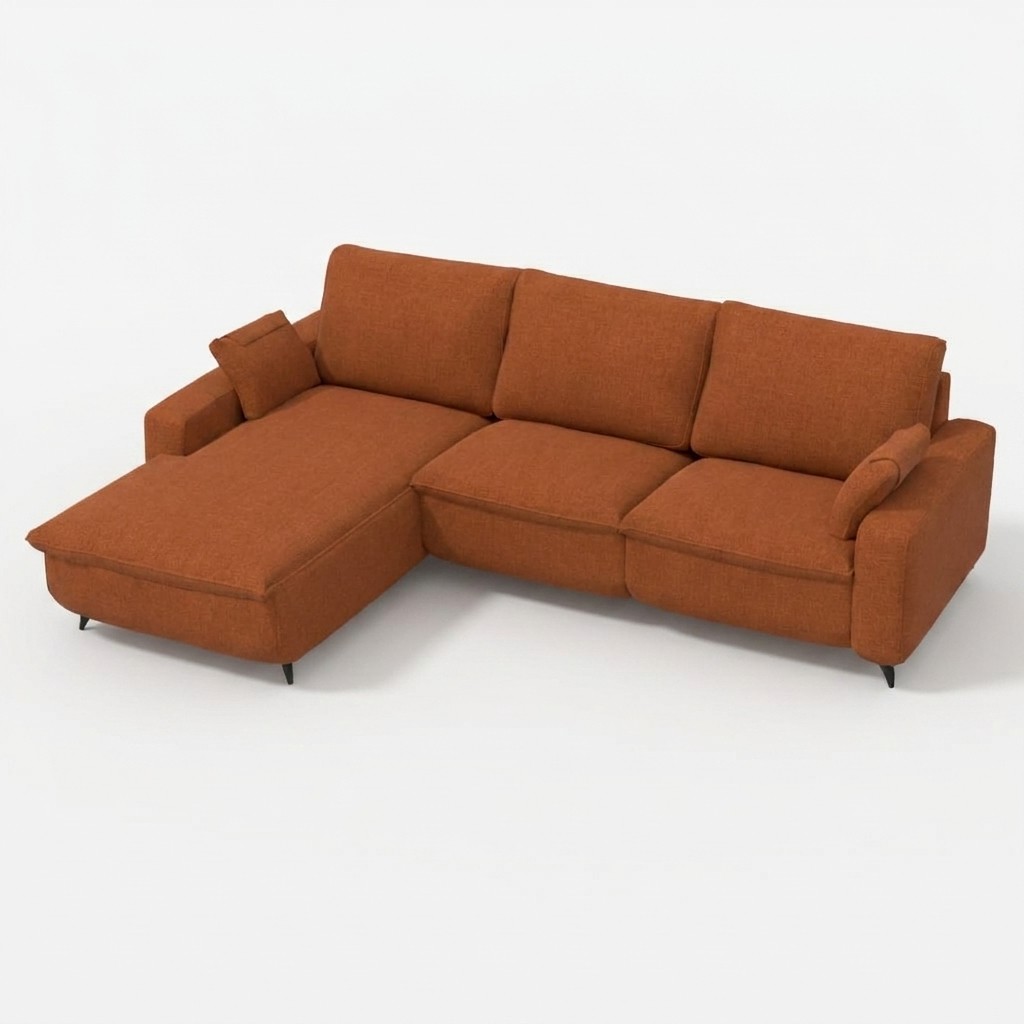 Selene Chaise Sofa Earthy Tones LHF