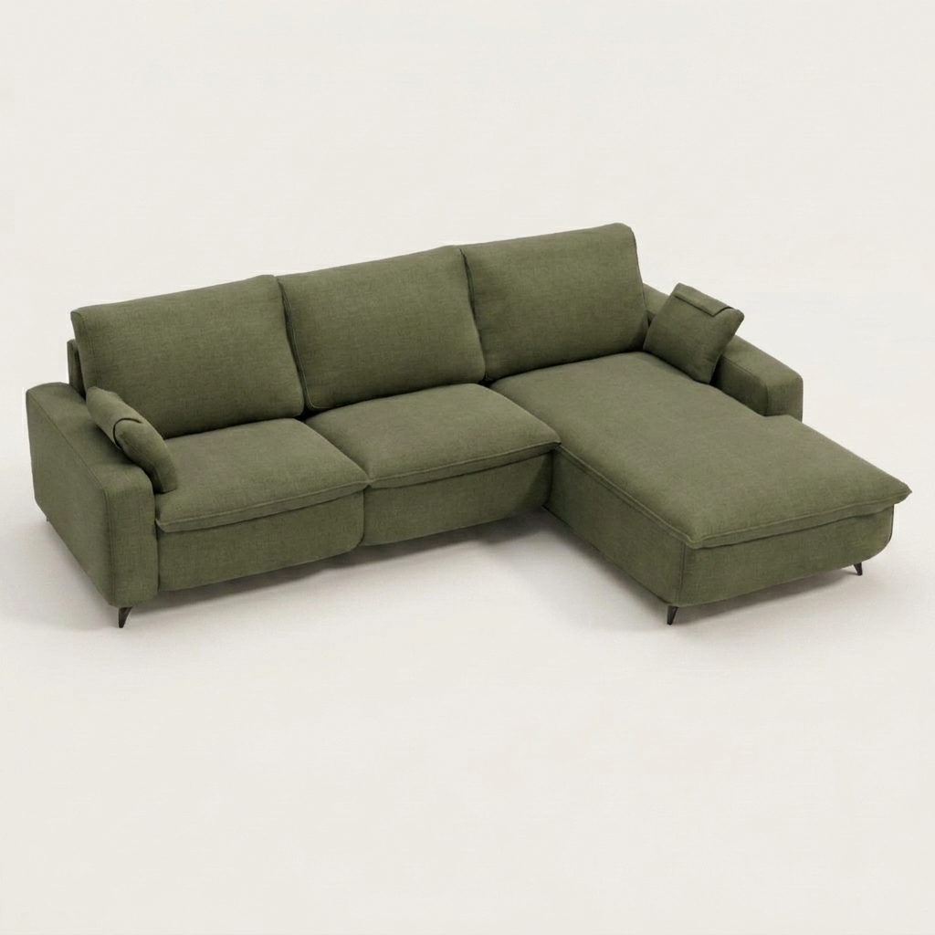 Selene Chaise Sofa Green