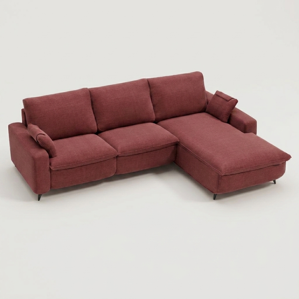 Selene Chaise Sofa Pink