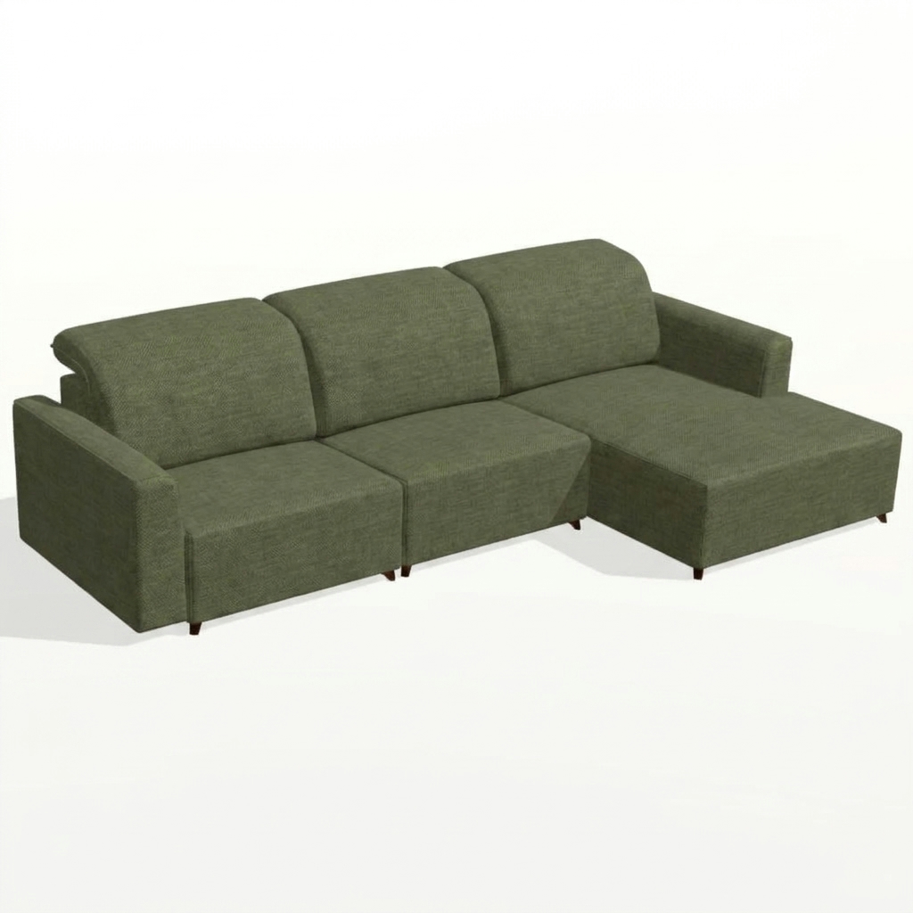 Natalie Chaise Sofa Green