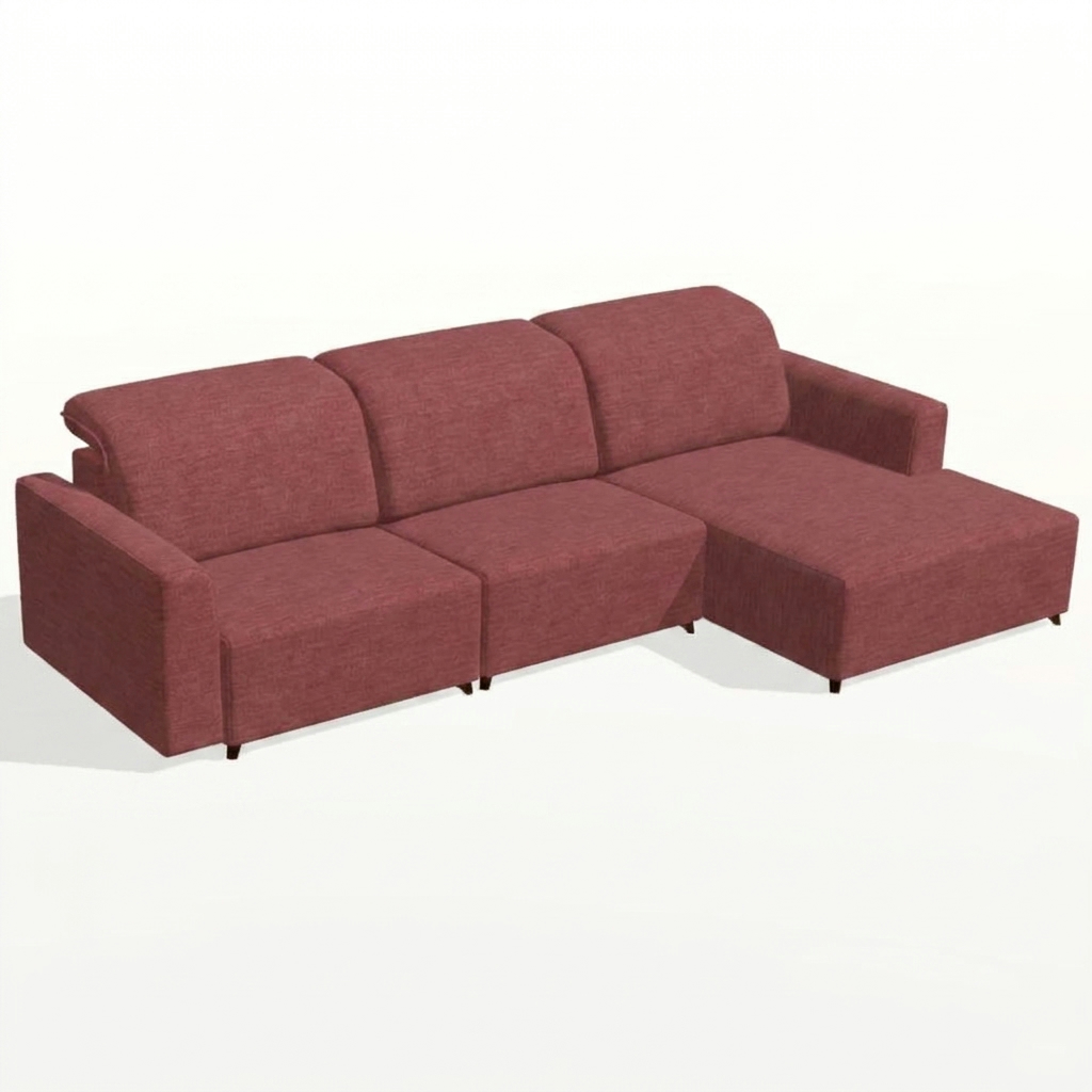 Natalie Chaise Sofa Pink
